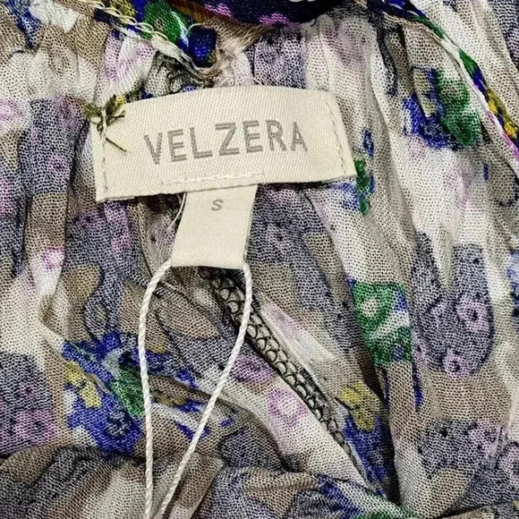 NWT VELZERA Women's Boho Elephant Print Cover up Tunic Top Mini Dress Sz s - Picture 5 of 8